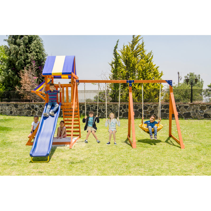 Natus Inc Willow Creek Wooden Swing Set & Reviews Wayfair